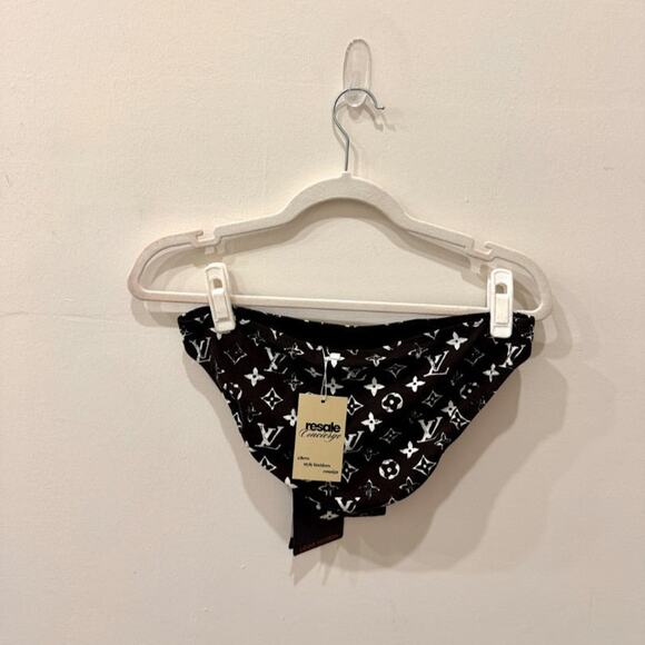 NWT Louis Vuitton LV Graphic Monogram Bikini Bottoms Black Women's FR 40 / US 8 - Picture 3 of 6
